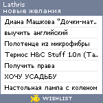 My Wishlist - lathris