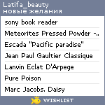 My Wishlist - latifa_beauty