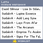 My Wishlist - latta