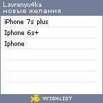 My Wishlist - lavrenyu4ka