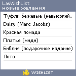 My Wishlist - lavwishlist