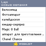My Wishlist - layo