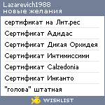 My Wishlist - lazarevich1988