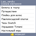 My Wishlist - lazy_veruka