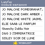 My Wishlist - lazyfay