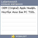 My Wishlist - ledantonovich