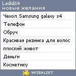 My Wishlist - ledidi14