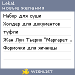 My Wishlist - leka1