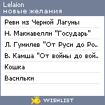 My Wishlist - lelaion