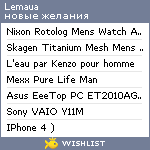 My Wishlist - lemaua