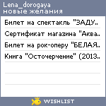 My Wishlist - lena_dorogaya
