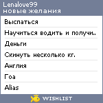 My Wishlist - lenalove99