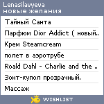 My Wishlist - lenasilavyeva