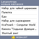 My Wishlist - lenazootrope