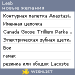 My Wishlist - lenb