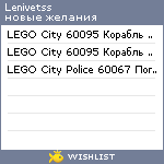 My Wishlist - lenivetss