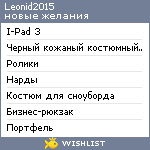 My Wishlist - leonid2015