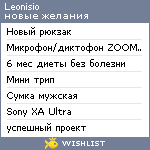 My Wishlist - leonisio