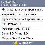 My Wishlist - leshkin75