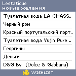 My Wishlist - lestatique