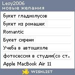 My Wishlist - lesy2006