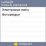 My Wishlist - lethe28