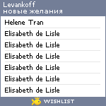 My Wishlist - levankoff