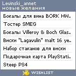 My Wishlist - levinski_annet