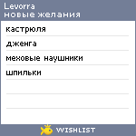 My Wishlist - levorra