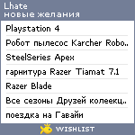 My Wishlist - lhate