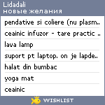 My Wishlist - lidadali