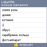 My Wishlist - lidia1996