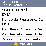 My Wishlist - lifeasible8848