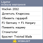My Wishlist - ligator
