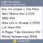 My Wishlist - lightchocolate