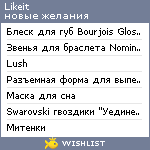 My Wishlist - likeit