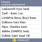 My Wishlist - limaya