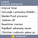 My Wishlist - lisaest