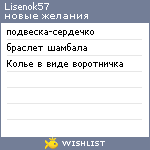 My Wishlist - lisenok57