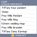 My Wishlist - lisisk