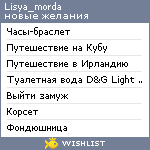 My Wishlist - lisya_morda