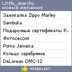 My Wishlist - little_anarchy