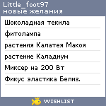 My Wishlist - little_foot97