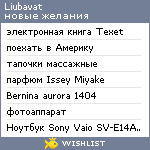 My Wishlist - liubavat