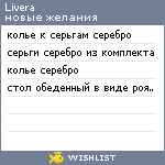 My Wishlist - livera