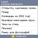 My Wishlist - lizzyzi