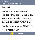 My Wishlist - llubov