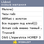 My Wishlist - llubov1