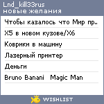 My Wishlist - lnd_kill33rus