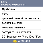 My Wishlist - lo_ry